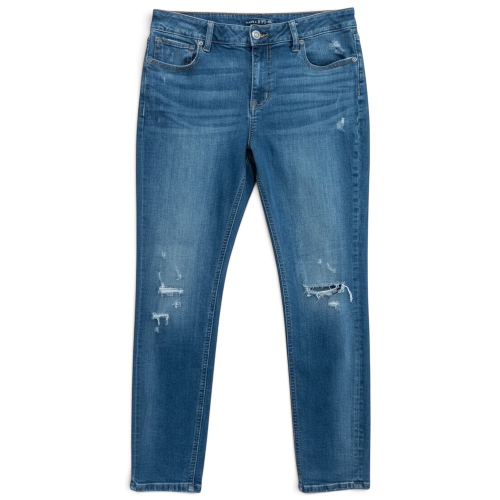 Maurices Distressed Denim Jeans Women 10 Grunge Indie Streetwear Western Casual